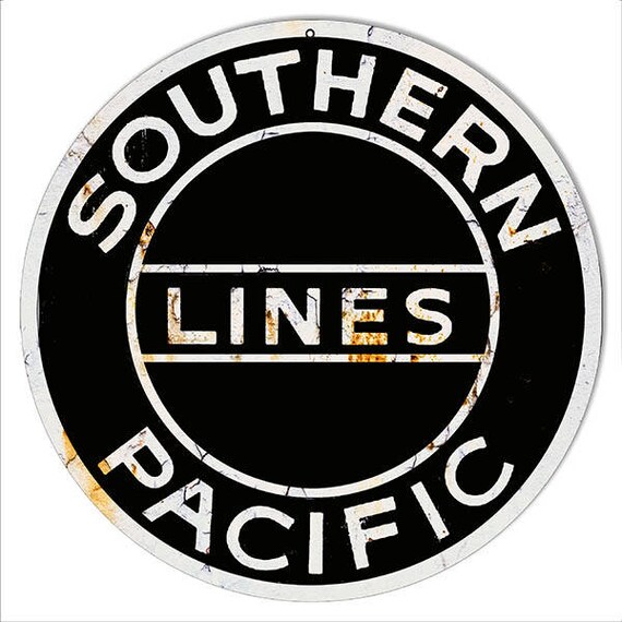 28/" SOUTHERN PACIFIC RAILROAD LOGO DECAL MAKE YOUR OWN SIGN TRAIN WALL OR WINDOW