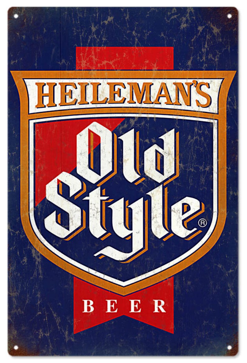 BAR BEER SIGNS Heileman's Old Style Beer 12 X Etsy