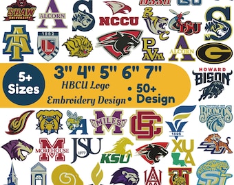 School Logo Embroidery Design Schooling Logo Designs College Logos Embroidery Custom Logo Embroidery Trendy Digitized Design 5+Size Download