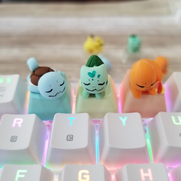 Pokemon starter kit: Mechanical keyboard key caps!