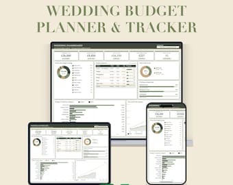 Planificador y control de presupuesto para bodas (Excel, Google Sheets)