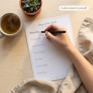 Printing Practice Workbook | Printable Handwriting Practice for Adults | 30 Page Trace & Write Alphabet and Words | Instant Download PDF imagen 7