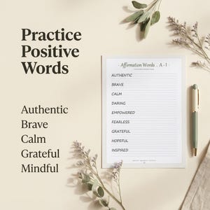 Printing Practice Workbook | Printable Handwriting Practice for Adults | 30 Page Trace & Write Alphabet and Words | Instant Download PDF imagen 5