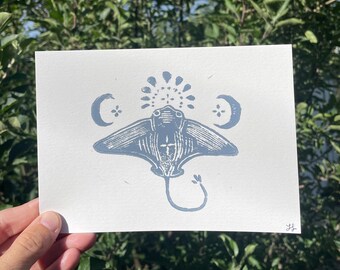 Fancy Ray Linoldruck