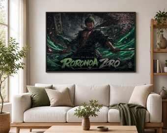 Zorro Landschaft Poster | Ashura One Piece Anime Wandkunst | Digital Download Druck 40x27