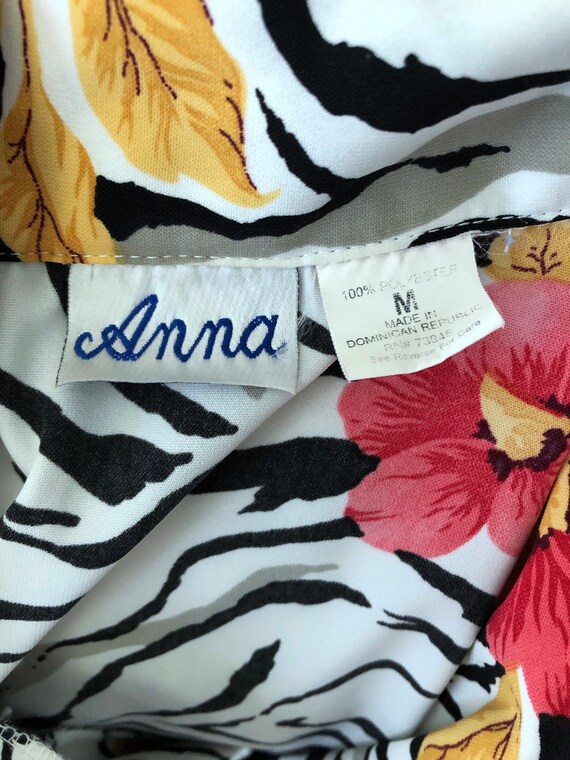 1990s zebra button-up / Anna / size Medium - image 8