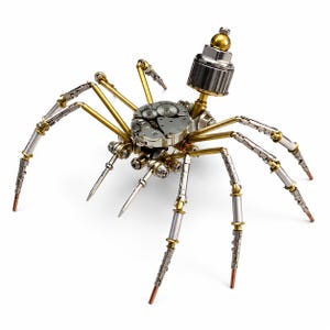 Steampunk Mechanische Spinne Model Kit, Messing Uhrwerk Spinnentier, 3D Metall Puzzle Spielzeug