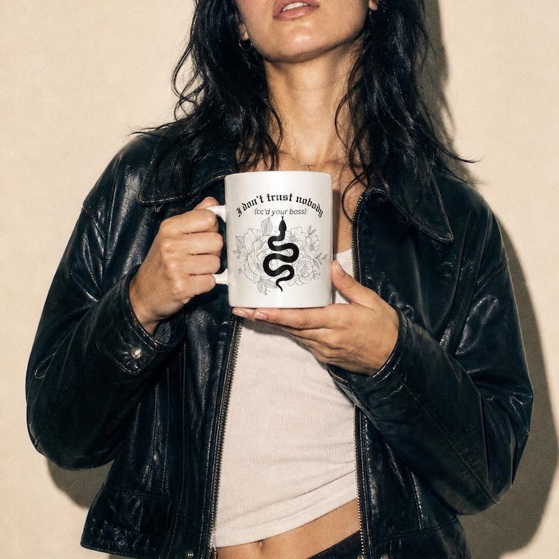 Reputation Era Snake Mug, I Don't Trust Nobody Coffee Cup, Swiftie Gift Bild 3