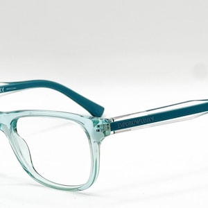 Emporio Armani Ea 3001 5068 Aqua Green Transparent Eyeglasses 52-17-140