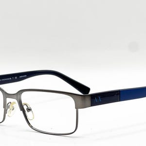 Armani Exchange Ax 1017 6084 Satin Gunmetal Authentic Eyeglasses 54-17-140