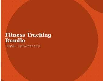 Fitness Tracking Bundle (4 Templates)
