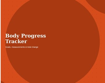 Body Progress & Goal Tracker