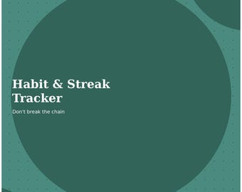 Habit & Streak Tracker