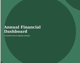 Annual Financial Dashboard