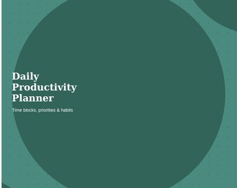 Daily Productivity Planner