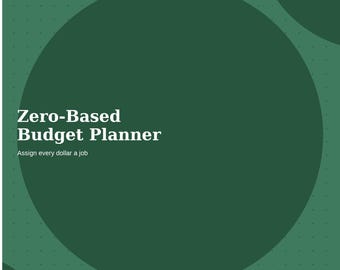 Zero-Based Budget Planner