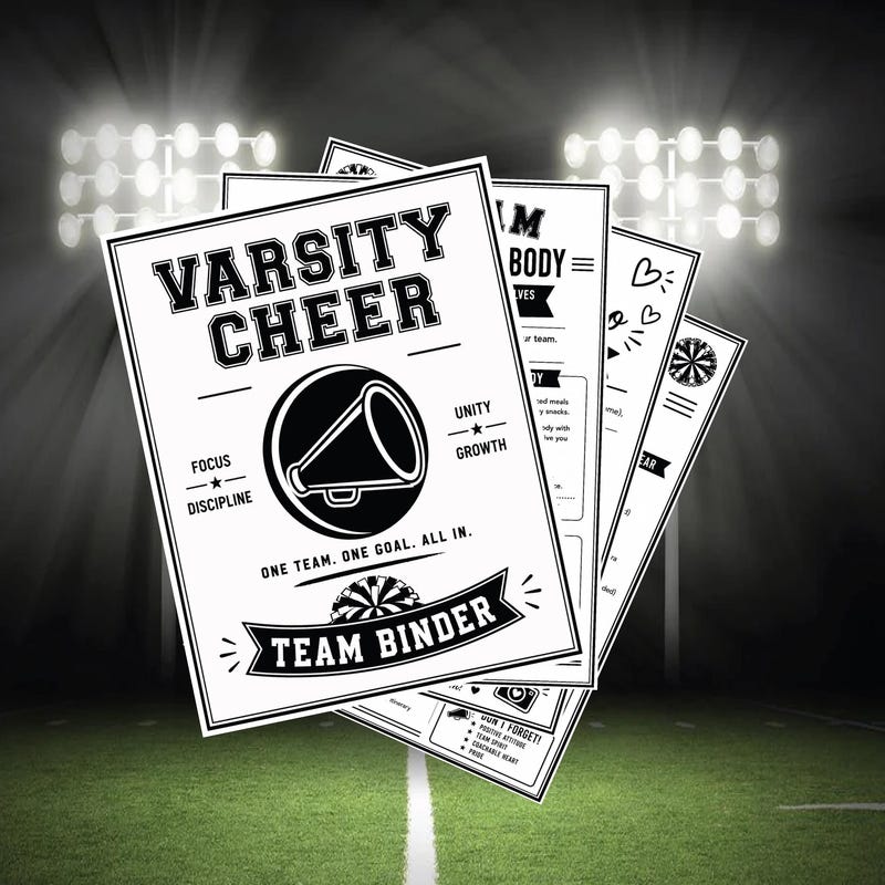 Cheer Binder Printables - Etsy