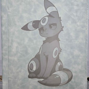 Pokemon Umbreon 9 Pocket Engraved Gray Top Loader Binder 252 Cards New