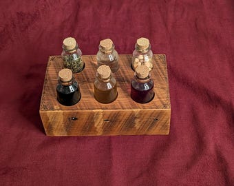 The Crafter’s Console: Reclaimed 19th-Century Oak Apothecary Array