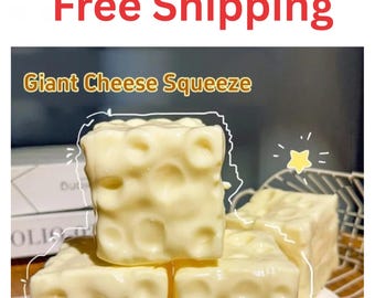 Cube Squish Toy | Soft Sensory Stress Relief Fidget Toy for Kids & Adults