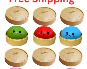 Cute Dumpling Squishy Toy | Slow Rising Sensory Fidget Squeeze Toy