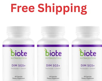 Biote DIM SGS+ Dietary Supplement 3-Pack | 180 Capsules Total