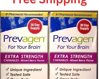Prevagen Extra Strength 20mg Chewables | 60 Tablets Total | 2 Pack Supplement