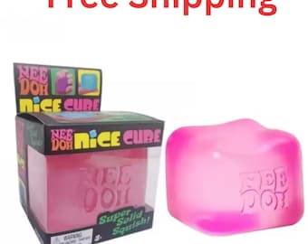 Cube Squish Toy | Soft Sensory Stress Relief Fidget Toy for Kids & Adults
