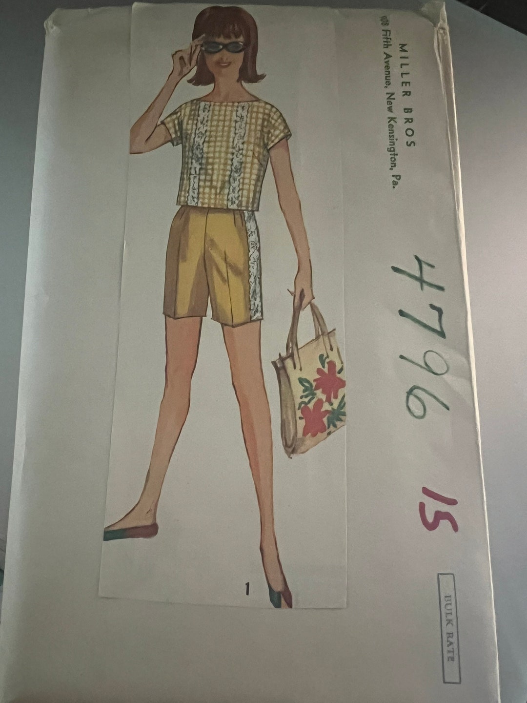 Vintage Simplicity 4796 Sewing Pattern, Teens' and Juniors' Overblouse ...