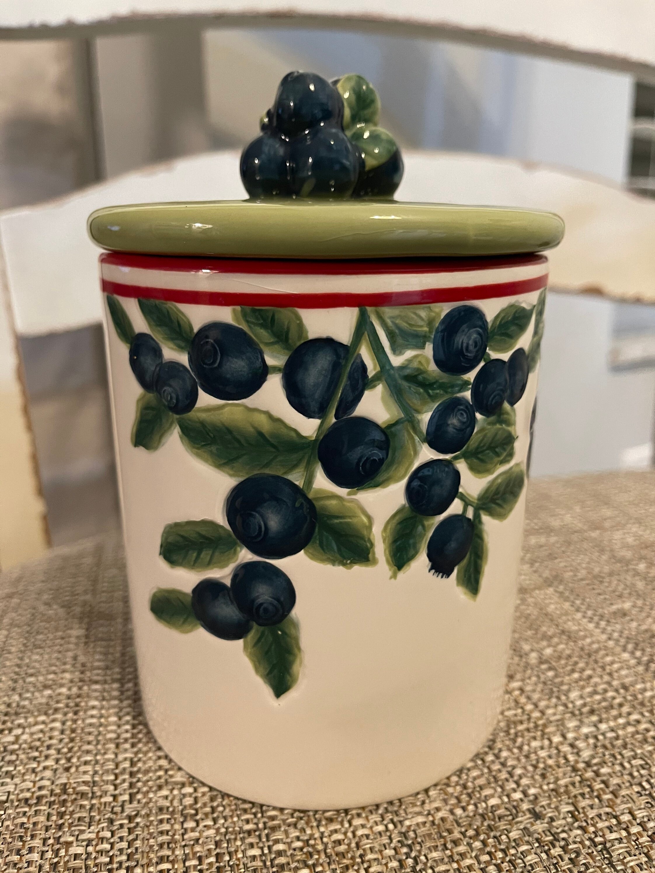 Cracker Barrel Blueberry Canister Etsy
