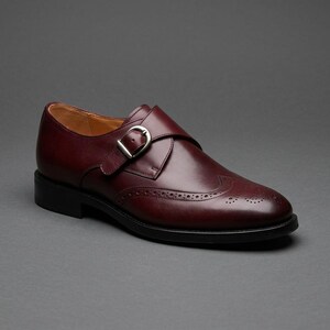 Navy Burgundy Dress Shoes