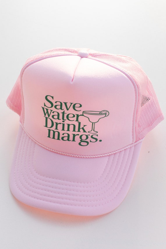 Save Water Drink Margs Summer Beach Bum Trucker Hat Cap - Etsy display picture 3