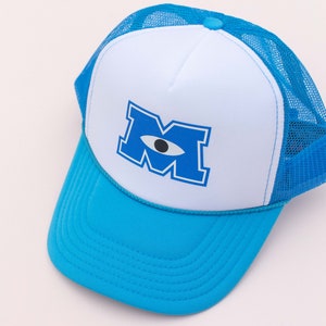 Halloween Monster University Blue Trucker Hat