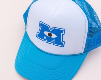 Halloween Monster University Blue Trucker Hat