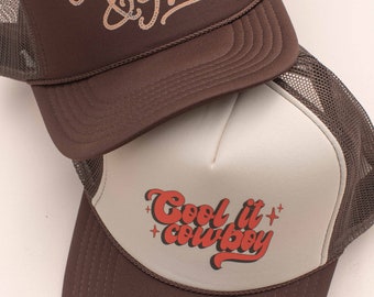 Cool It Cowboy Western Trucker Hat