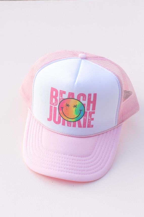 Pink Beach Bum Trucker Hat Beach Bum Trucker Hat – Uptown Hippie main image 3