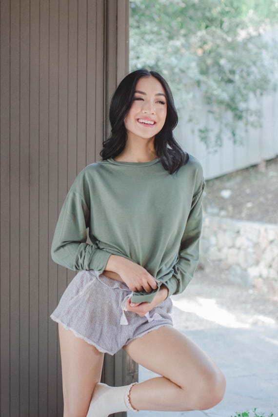 French Terry Soft Lounge Sweatshirt Pullover