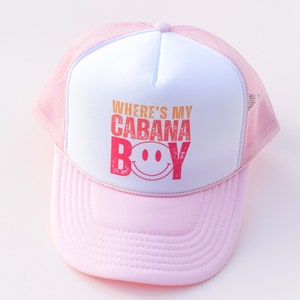 Spring Break Cabana Summer Trucker Hat Cap