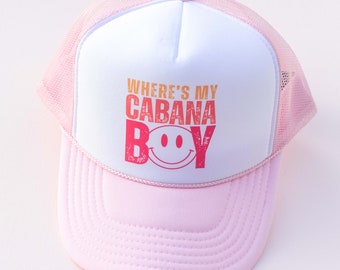 Spring Break Cabana Summer Trucker Hat Cap