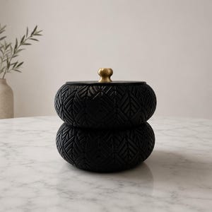 Eleganta stapelbara förvaringsbehållare i bohemisk stil