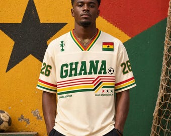 Camiseta de fútbol de las Estrellas Negras de Ghana, camiseta de aficionado al fútbol 2026