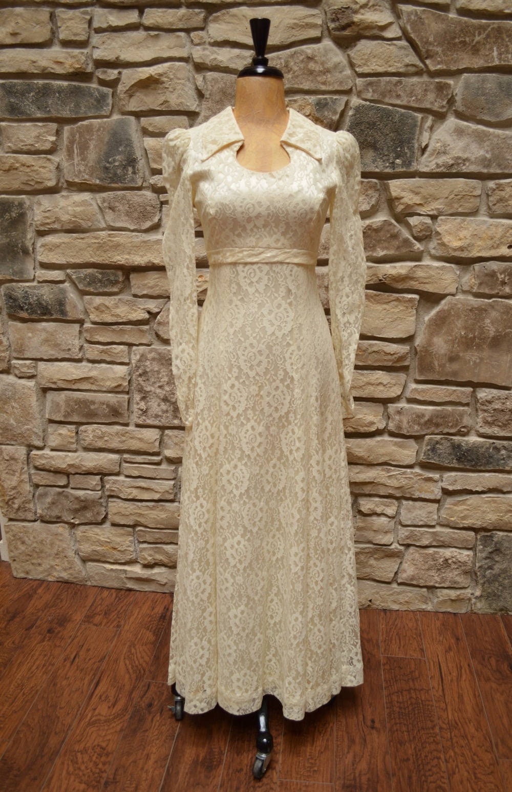 seventies wedding dress