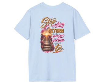 Camiseta "Dios no te reconstruye" / Versículo bíblico inspirador sobre la fe cristiana