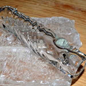 Heady Twisted Ice Pinch Chillum Handblown Glass Made to Order image 2