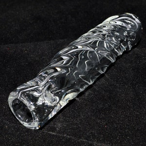 Heady Twisted Ice Pinch Chillum Handblown Glass Made to Order image 5
