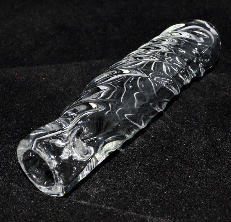 Heady Twisted Ice Pinch Chillum Handblown Glass Made to Order image 5