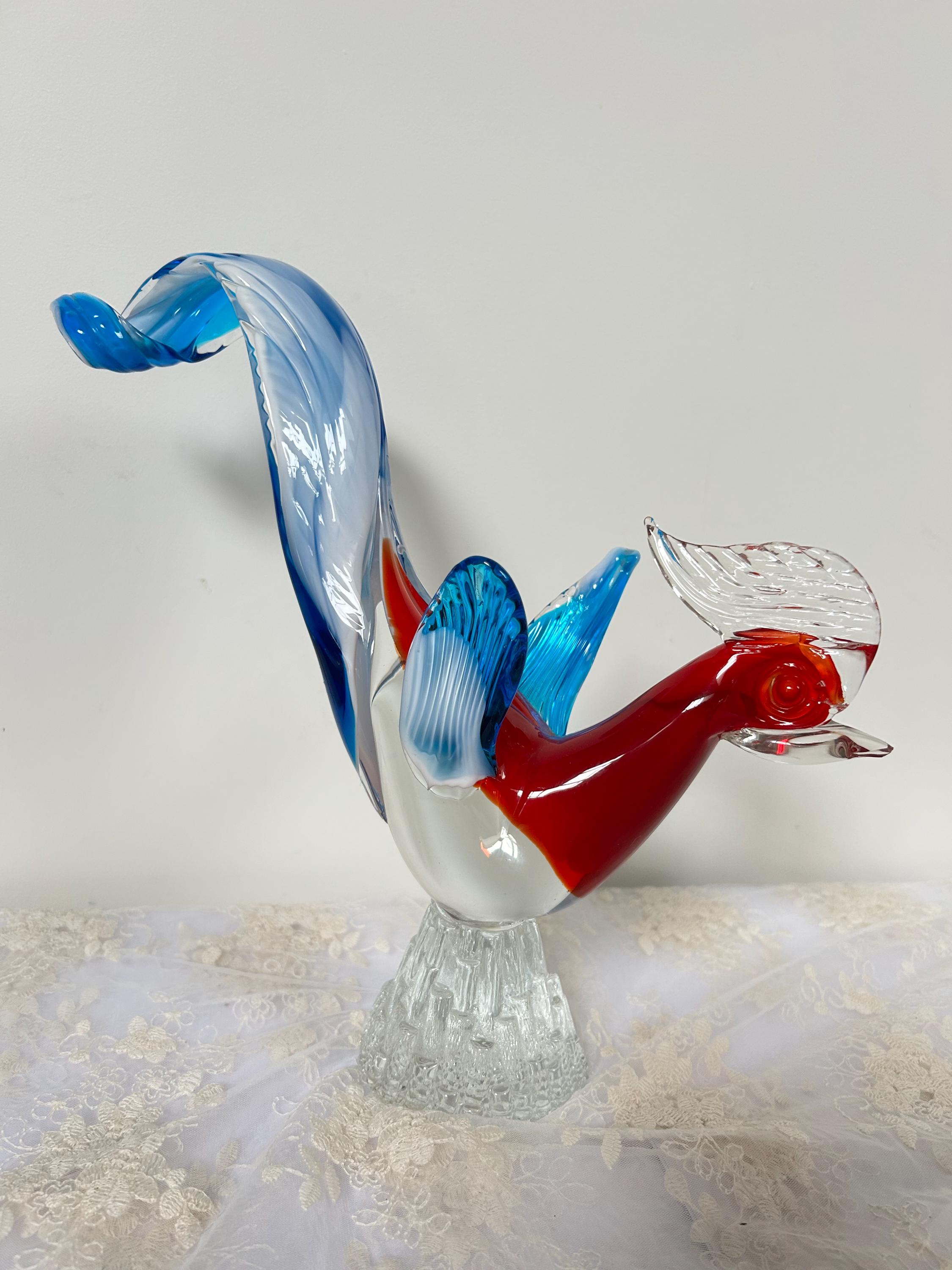 ムラーノ　Ferro & Lazzarini ミルフィオリ 天使　赤×ブルー Ferro lazzarini - Etsy 日本
