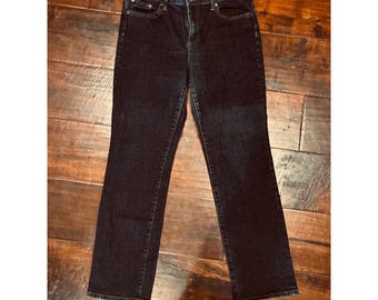 Lauren Ralph Lauren Jeans Co Womens 12 Dark Indigo Wash Denim