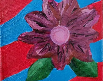 Lila passionsblommor