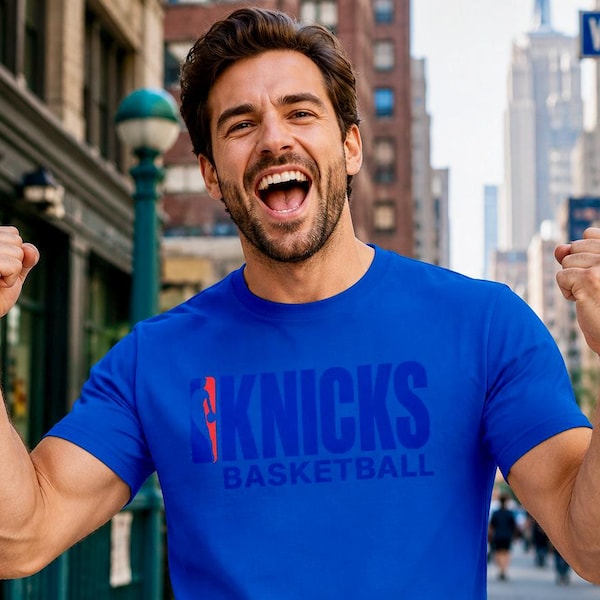 New York Knicks Shirt, Old-School NY Basketball Design